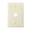 Leviton Number of Gangs: 1 High-Impact Nylon, Smooth Finish, Light Almond 41091-1TN